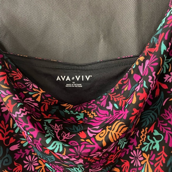 Ava & Viv Black Floral Dress - Picture 7 of 14